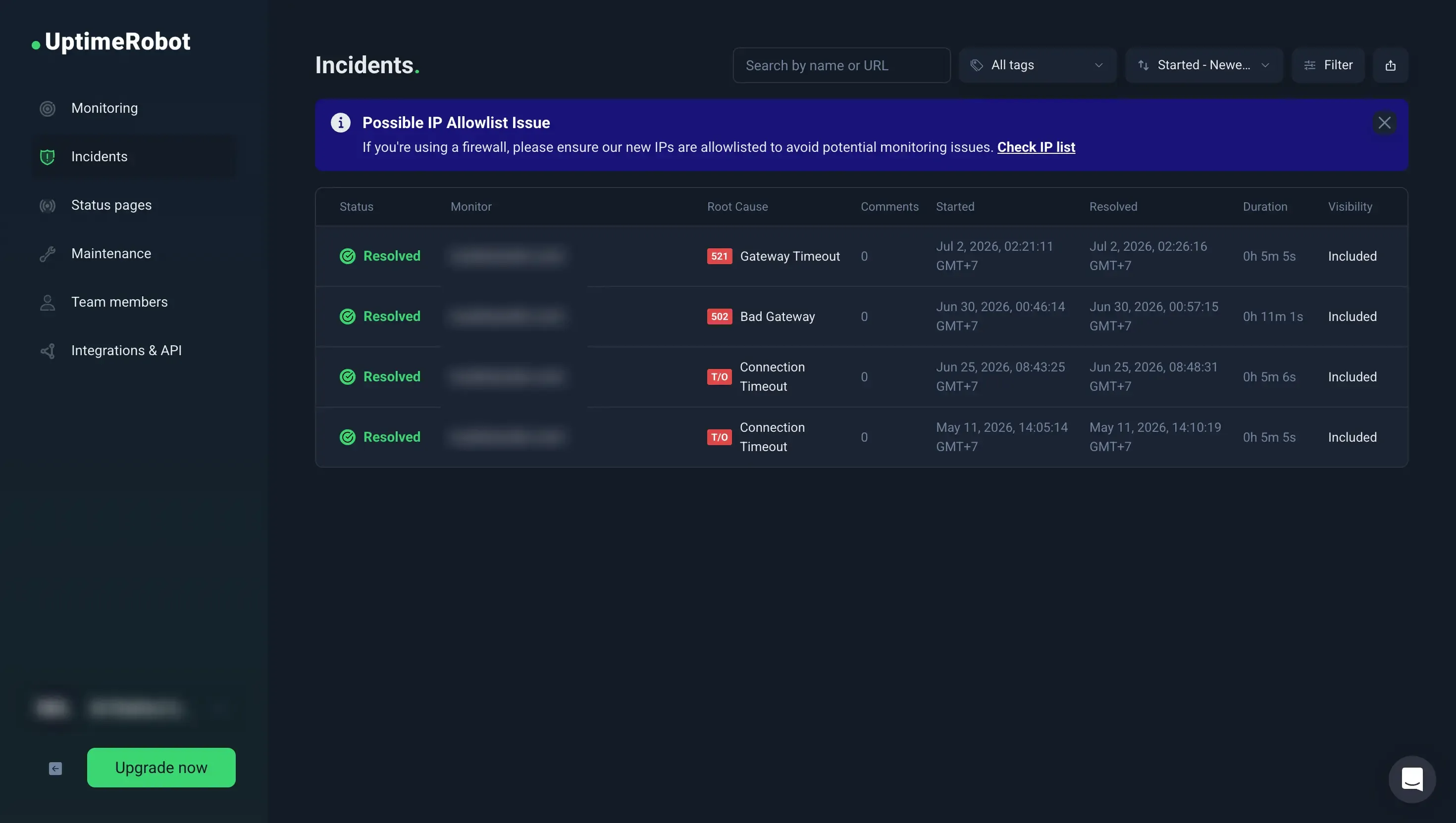 uptime-robot-dashboard